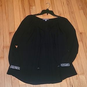 NY Collection Blouse  - Black -  Size Small
